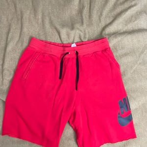 Red Medium Nike Sweat Shorts